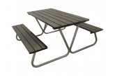 black picnic table